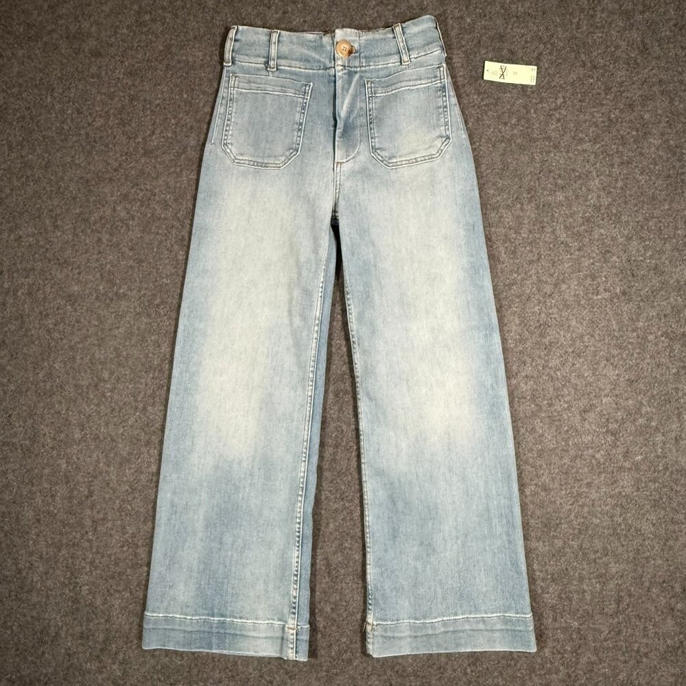 Maeve Light Blue Wide Leg Jeans